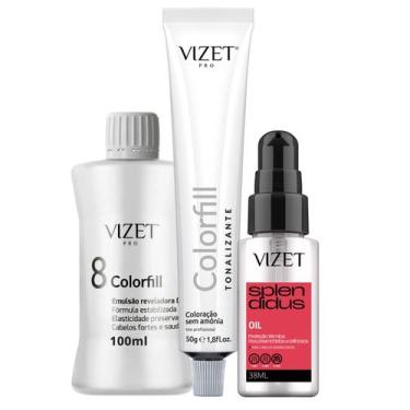 Imagem de Kit Tonalizante + Emulsão Profissional + Óleo Cabelos Sensibilizados V