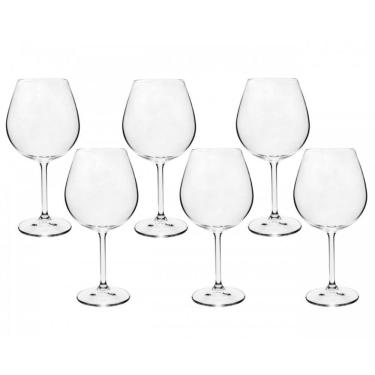 Imagem de Taça Vinho Bordeaux Bohemia Cristal titânio 650ml  6 Peças