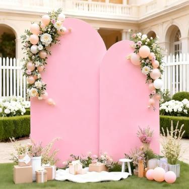 Imagem de Capa de fundo de arco para festa (rosa, 1,8 m + 2,5 m)