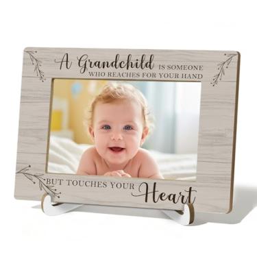 Imagem de HSIASHENG Porta-retrato para avós, 10 x 15 cm, porta-retratos para netos, presentes para avós, presentes para avós, molduras para fotos de 10 x 15 cm para decoração de mesa de mesa