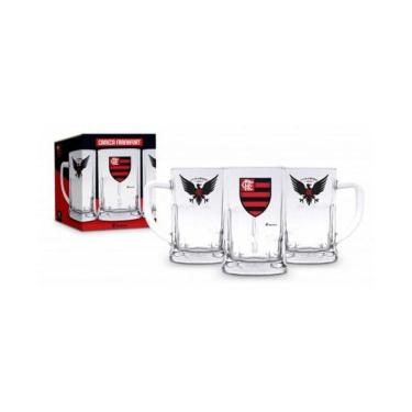 Imagem de Caneca Vidro 565Ml - Flamengo