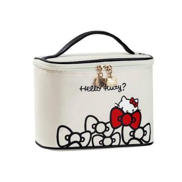 Imagem de Bolsa de maquiagem Vimanllie impermeável com suporte de escova para vi
