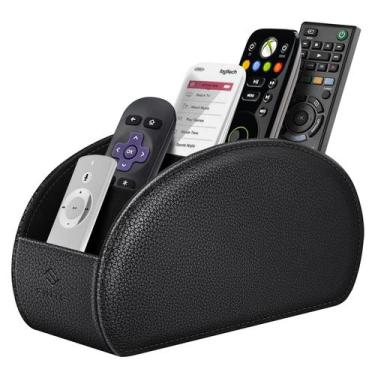 Imagem de Suporte de controle remoto Fintie Vegan Leather 5 compartimentos