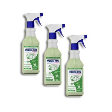 Imagem de Limpador Coperalcool Multiuso Bacfree Capim Limão Kit 3