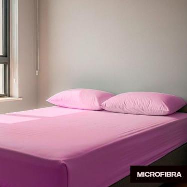 Imagem de Jogo de Lençol Queen Box Liso - 3 Peças - Solteiro Casal Queen ou King