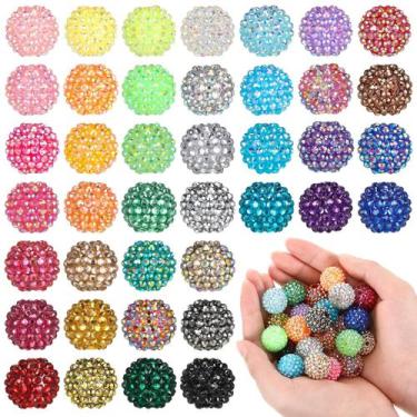 Imagem de Craft Beads Loetere 20 mm Rhinestone Bulk 40 cores