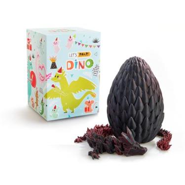 Imagem de Dragon Toy Usoway Easter Egg Dragon 38 cm impresso em 3D em vermelho-p