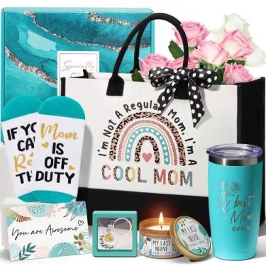 Imagem de Sacola MAYICIVO Mom, cesta de presente com meias Tumbler Candle