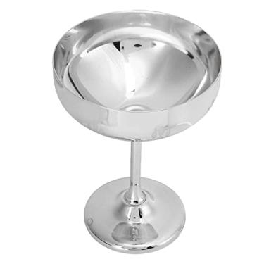 Imagem de Taça de champanhe de metal, taça de vinho de metal de aço inoxidável 304 confortável para decoração de casa