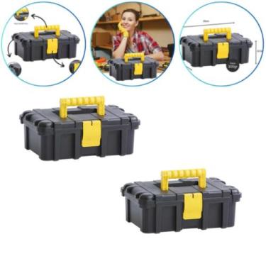 Imagem de Kit 2 Maleta Plástica Organizador Ferramentas Retangular - Paramount