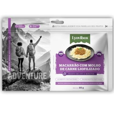 Imagem de Macarrão Sem Glúten com Molho de Carne Liofilizado Lyovibes 115g