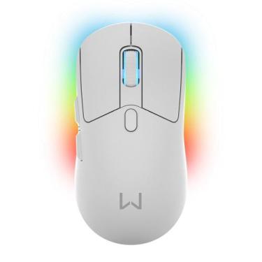 Imagem de Mouse Magnus (Wireless) com Base Branco Warrior - MO422, Branco
