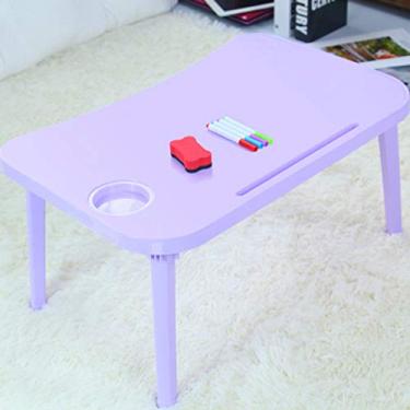 Imagem de Bandejas de cama de servir café da manhã ajustáveis dobráveis com flip top e pernas suporte de mesa de computador mesa dobrável para laptop mesa de notebook (cor: D) (C)