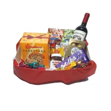 Imagem de Cesta de Natal Presente Premium Produtos Renomados 20 Itens
