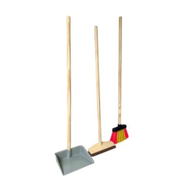 Imagem de Kit de Limpeza Infantil – Vassourinha, Rodo e Pazinha – Brinquedo Educativo para Crianças, Aprendizado e Diversão