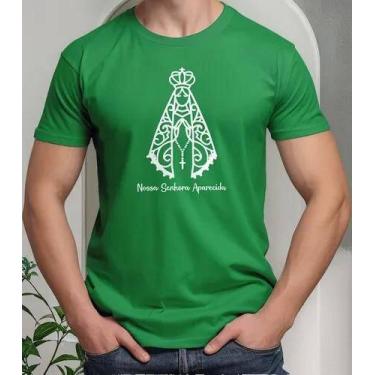 Imagem de Camisa Camiseta Adulto Masculina Feminina Algodão Nossa Senhora Aparec
