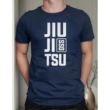 Imagem de Camiseta Camisa Algodão Feminina Masculina Adulto Luta Jiu Jitsu OSS M