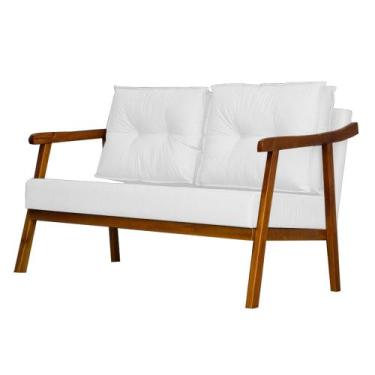 Imagem de Namoradeira Decorativa 2 Lugares Vitoria material sintético Divini Dec