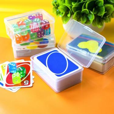 Imagem de Estojo de cartas de baralho JINUPHION de plástico transparente para 11