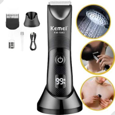 Imagem de Aparador De Barba E Corpo Kemei À Prova Dágua - Rick Imports