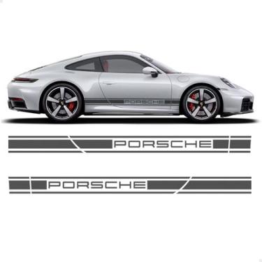 Imagem de Adesivos Faixa Lateral Portas Para Porsche Carrera Gts 911 - SPORTINOX