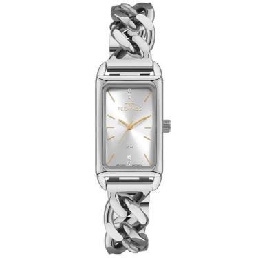Imagem de Relógio Technos Feminino Ref: 2035neb/1k Bracelete Retangular Prateado