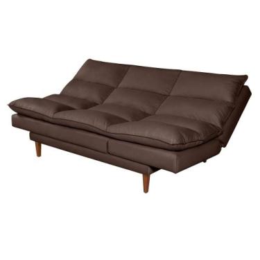 Imagem de Sofá Cama Vancouver Suede - Casa Imperial, Marrom 379