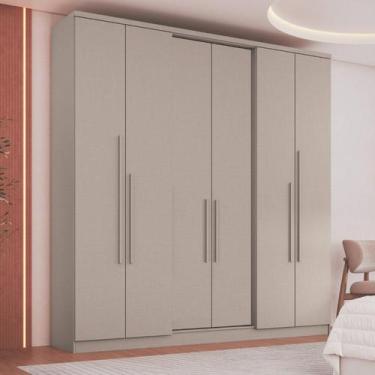 Imagem de Guarda-roupa 6 Portas 2 Gavetas Sonata New - Móveis Castro