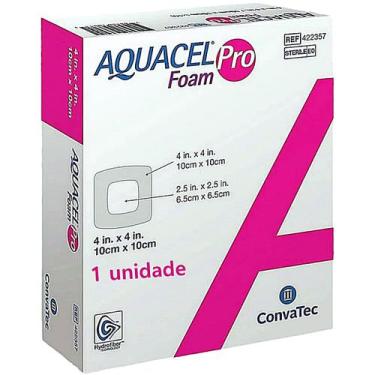 Imagem de Curativo Aquacel Foam Pro Convatec 422357 10x10cm - unidade