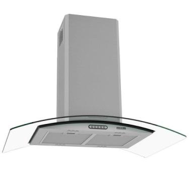 Imagem de Coifa Ilha Nardelli CIVC Vidro Curvo 90 cm Inox 110V, 110V