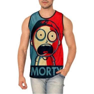 Imagem de Camiseta Regata Rick And Morty Full Print Ref:669 - smoke, Preto, P