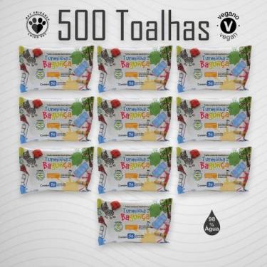 Imagem de Kit 10 Pacotes Toalhas Umedecidas TURMINHA DA BAGUNÇA 50 Folhas 20x13 