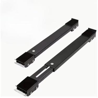 Imagem de Suporte De Base Com Rodinha Para Geladeira Fogão E Máquina De Lavar Lousa Base Carrinho até 500kg Ajustável (Preto)