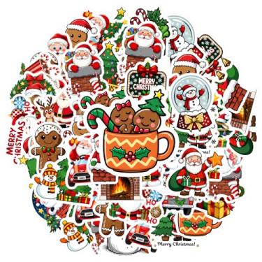 Imagem de 35 peças, presentes de Natal, Papai Noel, Natal, inverno, papel de gengibre, papelaria, adesivos, presentes de brinquedo, para guitarra, faça você mesmo, skate, laptop, bagagem, decoração, laptop