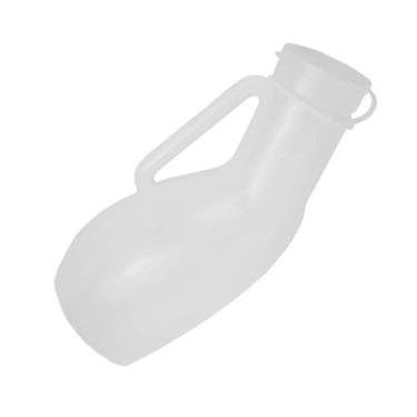 Imagem de Coletor De Urina Tampa Branca Modelo Papagaio Frasco 1 Litro - Hermed