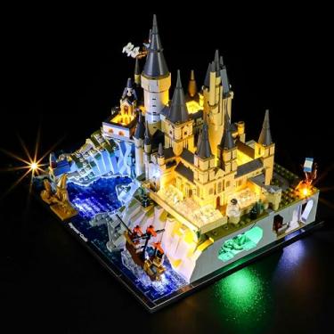 Imagem de BVOPLME Kit De Luz Led Compatível Com O Conjunto Lego Hogwarts Castle And Grounds, 76419 (Somente Luzes, Sem Modelos)