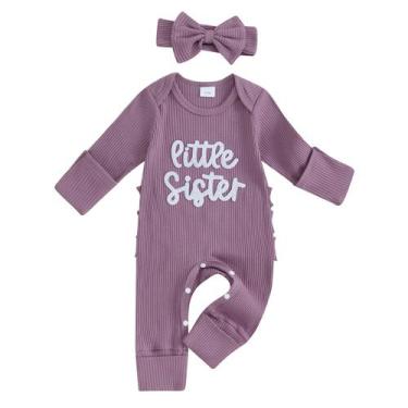 Imagem de Macacão de inverno Clothes Socutebabe Baby Girl Little Sister 3-6M