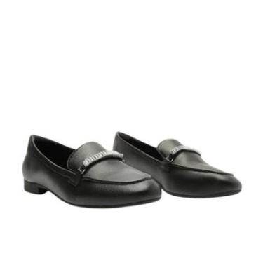 Imagem de Mocassim Preto Anacapri Tira Glam-Feminino
