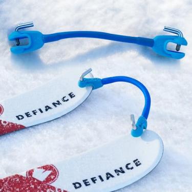 Imagem de Launch Pad Conector de ponta de esqui Wedglock - ensina controle de velocidade, fazendo uma cunha, giro básico - portátil e durável - perfeito para iniciantes (azul)