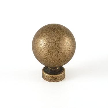 Imagem de NIBNIE 20 maçanetas de armário de cozinha de latão envelhecido de 2,5 cm de diâmetro, puxador de gaveta retrô clássico vintage para gaveta armário cômoda guarda-roupa