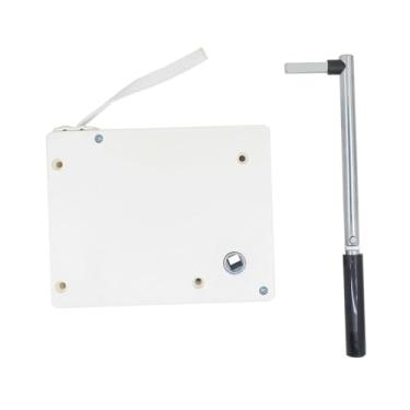 Imagem de KiBcsLic Enrolador de correia para persiana de enrolar com manivela, fácil instalação, substituição do enrolador de cordão para persiana de cozinha