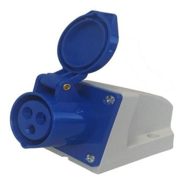 Imagem de Kit Com 6 Tomadas De Sobrepor 2pt 32a 220 A 240v 50 A 60 hz Azul - AZ1