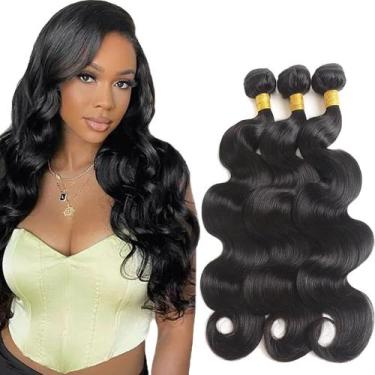 Imagem de Extensões de cabelo YOUNGHANN Body Wave Brazilian 3 Bundles