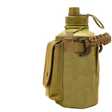 Imagem de Garrafa para Corrida，Garrafa para Academia Garrafa Térmica de água 1.9 Litro Aço InoxidáVel com Alça Bolsa de Armazenamento(1900ml,Deserto)