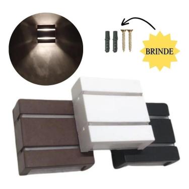 Imagem de Arandela Slim Interna Externa 2 Friso 2 Foco Mo Branco