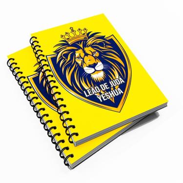 Imagem de Caderno Universitário 96 fls Leão de Judá Yeshua Mod4