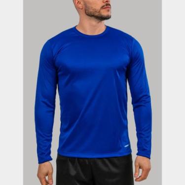 Imagem de Blusa Térmica Masculina Proteção UV 50+ Camisa Manga Longa Malha Fria 