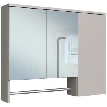 Imagem de Espelheira Com 3 Portas E Toalheiro 80 Cm Es9000 Mell Arenas Faem Mell Arenas