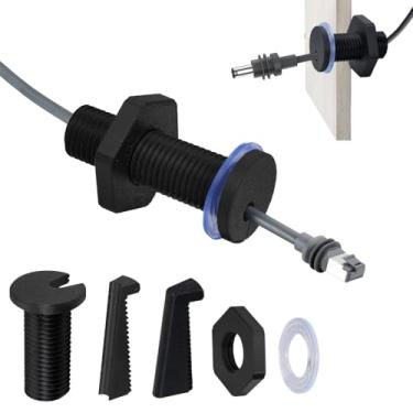 Imagem de Lephchiryn Passagem de cabo RV para Starlink mini, ilhó de cabo RV compatível com Starlink, Ethernet, coaxial, resistente à água e roteamento de cabo RV antiqueda (78 mm/2 peças, preto)