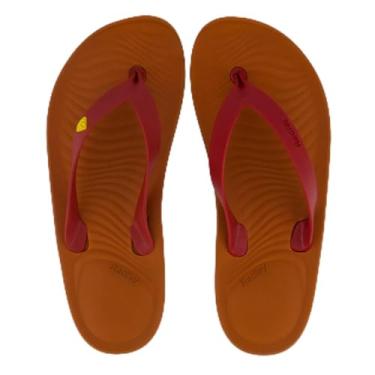 Imagem de Chinelo Redley Solar Laranja e Bordô